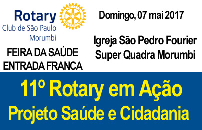 11º Rotary em Ação – Igreja São Pedro Fourier – 07 mai 2017
