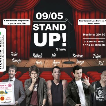 Convite para show de stand-up dia 09/05 – Rotaract