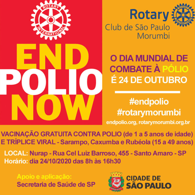 Campanha de vacinação contra a Pólio 2020 !