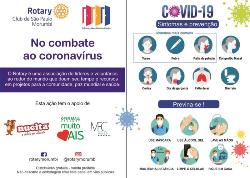 Distribuição de álcool gel – Projeto No-Covid19