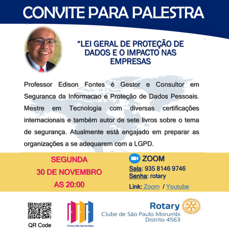 Palestra sobre Lei Geral de Proteção de Dados