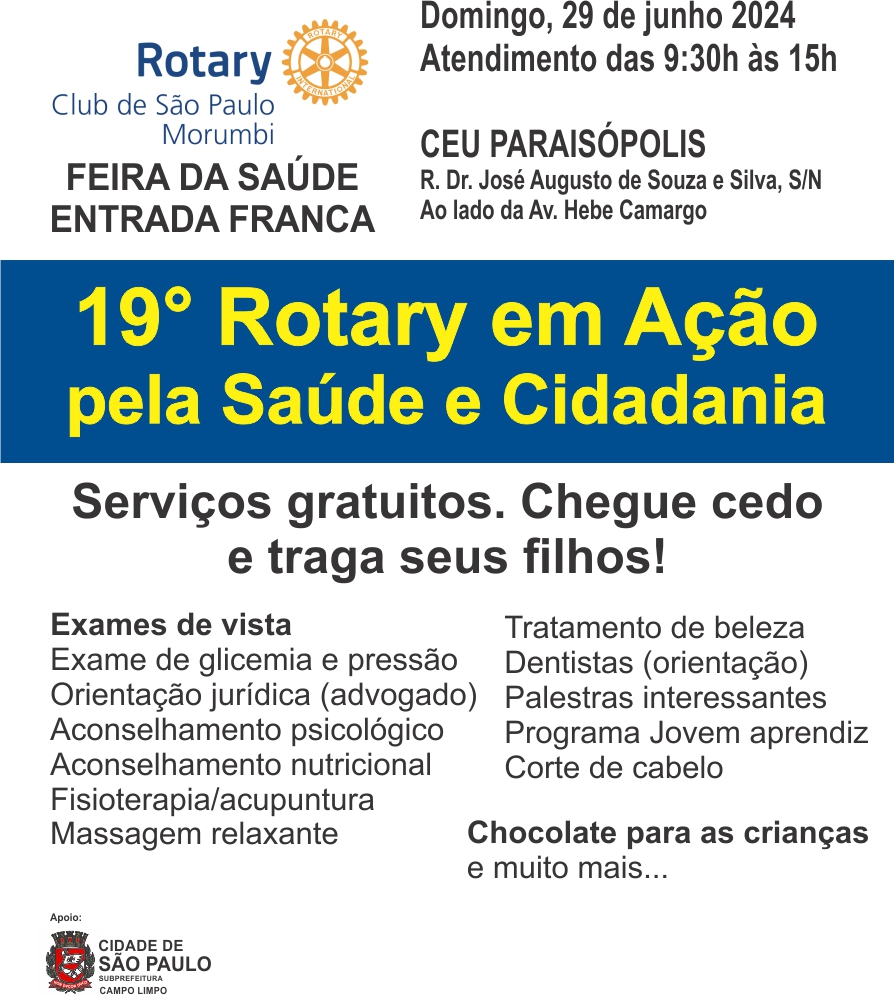 19 Rotary em Ação – CEU Paraisópolis – 29/jun/2024