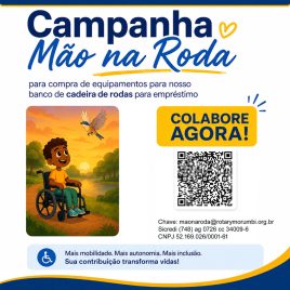DOAÇÃO para o projeto Mão na Roda (compra de cadeiras de rodas para empréstimo)