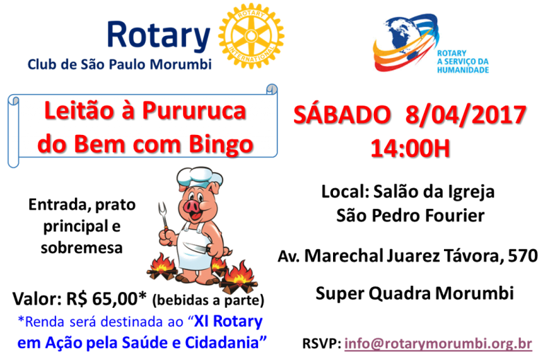 Convite para o Leitão à Pururuca 2017